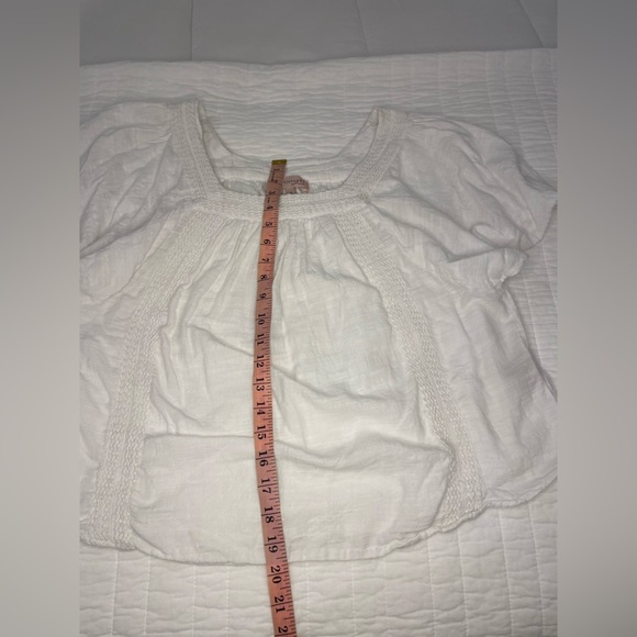 Philosophy White Peasant Top Size Large - Picture 9 of 12
